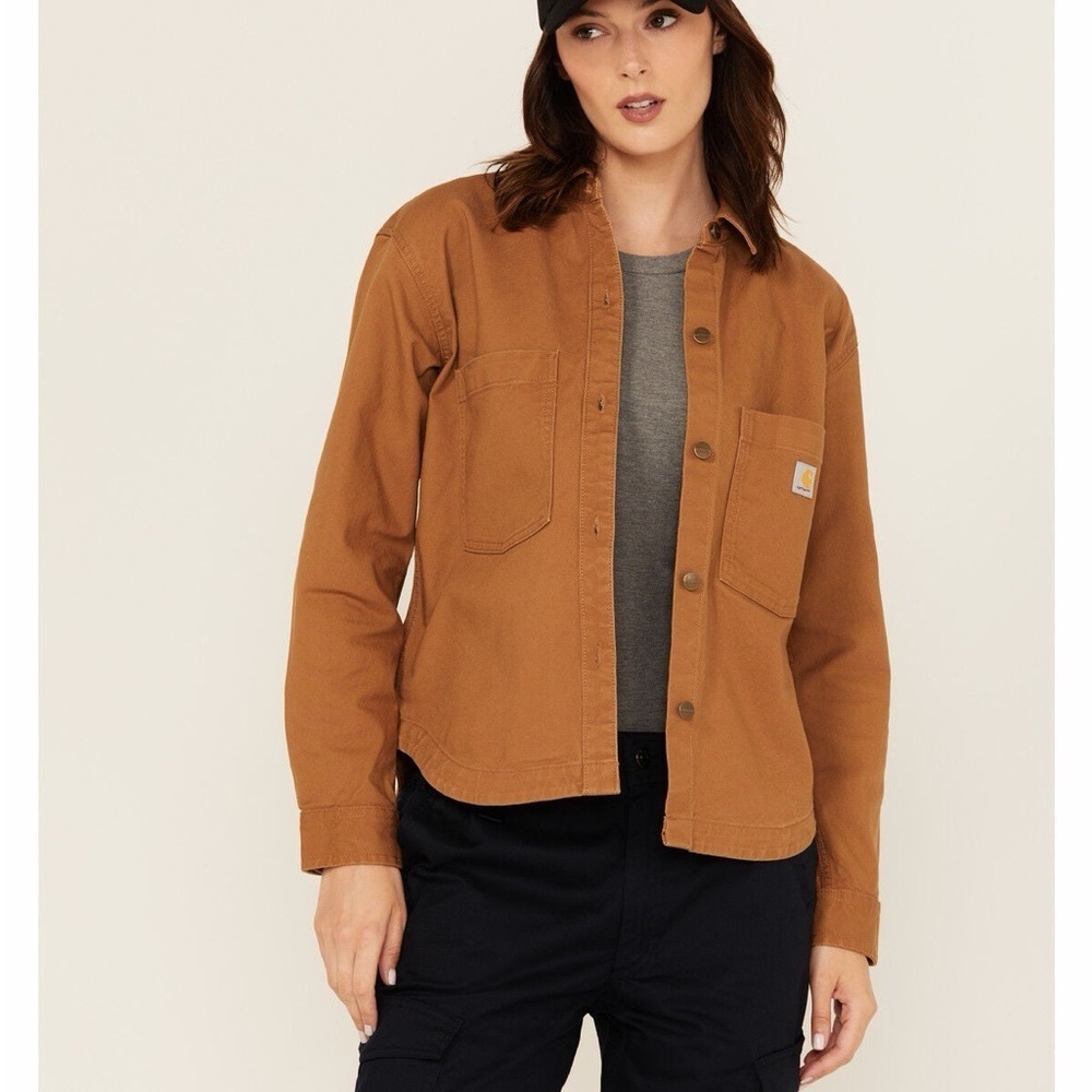 Carhartt Rugged Flex Loose Fit Heavyweight Duck Long Sleeve Button Down Work 2X